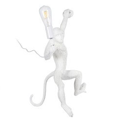 GLOBOSTAR® APES 01805 Μοντέρνο Φωτιστικό Τοίχου - Απλίκα με Ντουί 1 x E27 AC 220-240V IP20 - Λευκό - Μ34 x Π31 x Υ61cm
