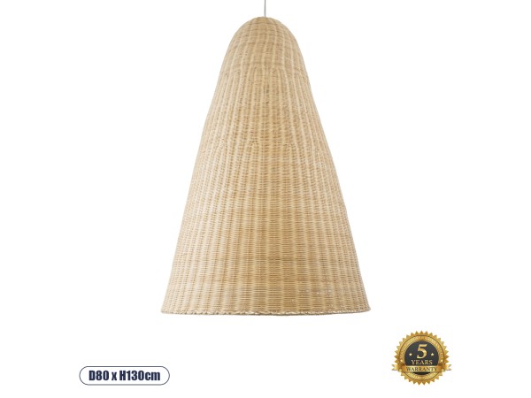 GLOBOSTAR® MAHANA 01827 Boho Κρεμαστό Φωτιστικό Οροφής με Ντουί 1 x E27 AC 220-240V IP20 - Μπεζ - Μ80 x Π80 x Υ130cm GLOBOSTAR® MAHANA 01827 Boho Κρεμαστό Φωτιστικό Οροφής με Ντουί 1 x E27 AC 220-240V IP20 - Μπεζ - Μ80 x Π80 x Υ130cm