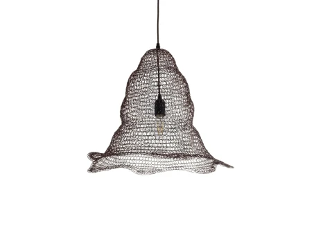 GLOBOSTAR® KENTUCKY 01890 Vintage Κρεμαστό Φωτιστικό Οροφής με Ντουί 1 x E27 AC 220-240V IP20 - Καφέ - Μ50 x Π50 x Υ48cm