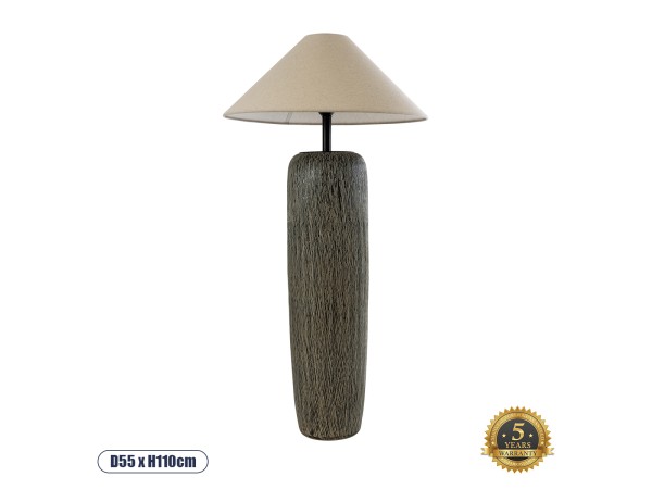 GLOBOSTAR® OLIANA 02315 Boho Επιδαπέδιο Φωτιστικό με Ντουί 1 x E27 AC 220-240V IP20 - Γκρι & Μπεζ - Μ55 x Π55 x Υ110cm GLOBOSTAR® OLIANA 02315 Boho Επιδαπέδιο Φωτιστικό με Ντουί 1 x E27 AC 220-240V IP20 - Γκρι & Μπεζ - Μ55 x Π55 x Υ110cm