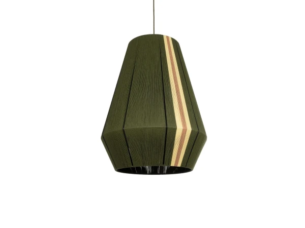 GLOBOSTAR® SALERNO 02335 Boho Κρεμαστό Φωτιστικό Οροφής με Ντουί 1 x E27 AC 220-240V IP20 - Λαδί & Μπεζ - Μ50 x Π50 x Υ60cm