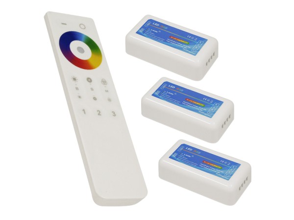 Ασύρματος LED RGB Controller με Χειριστήριο Αφής 2.4G RF για Τρία Group 12v (432w) - 24v (864w) DC GloboStar 04242 Ασύρματος LED RGB Controller με Χειριστήριο Αφής 2.4G RF για Τρία Group 12v (432w) - 24v (864w) DC GloboStar 04242