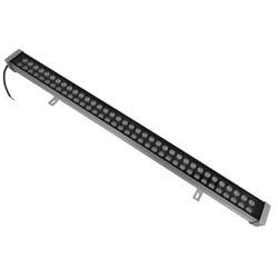 GLOBOSTAR® WASHER-MOZA 05120 Μπάρα Φωτισμού Wall Washer LED 72W 8640lm 10-30° DC 24V Αδιάβροχο IP66 Ροζ Dimmable - Γκρι Ανθρακί - Μ100 x Π7.4 x Υ7cm - 3 Χρόνια Εγγύηση