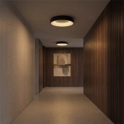kelvo® SALEM KLV-101-0277 Φωτιστικό Οροφής LED 75W 7500lm 120° AC 220-240V IP20 Ρυθμιζόμενο Λευκό CCT με Χειριστήριο από 2700K έως 6000K Dimmable - Lumileds SMD Chip - Μαύρο Ματ - Μ45 x Π45 x Υ9.5cm - 3 Χρόνια Εγγύηση