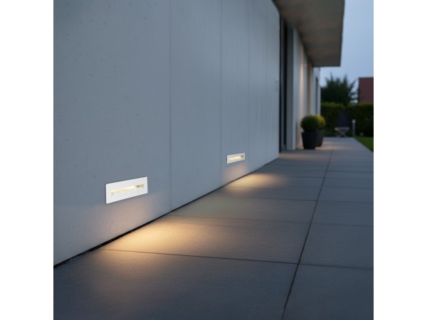 kelvo® STEPART KLV-101-0088 Χωνευτό Φωτιστικό Σκαλοπατιού / Διαδρόμου LED 4W 500lm 45° AC 220-240V Αδιάβροχο IP65 Θερμό Λευκό 2700K - Lumileds SMD Chip & TÜV SÜD Driver - Λευκό Ματ - Μ21 x Π5.5 x Υ6.5cm / Q20.3 x 5.6cm - 5 Χρόνια Εγγύηση kelvo® STEPART KLV-101-0088 Χωνευτό Φωτιστικό Σκαλοπατιού / Διαδρόμου LED 4W 500lm 45° AC 220-240V Αδιάβροχο IP65 Θερμό Λευκό 2700K - Lumileds SMD Chip & TÜV SÜD Driver - Λευκό Ματ - Μ21 x Π5.5 x Υ6.5cm / Q20.3 x 5.6cm - 5 Χρόνια Εγγύηση