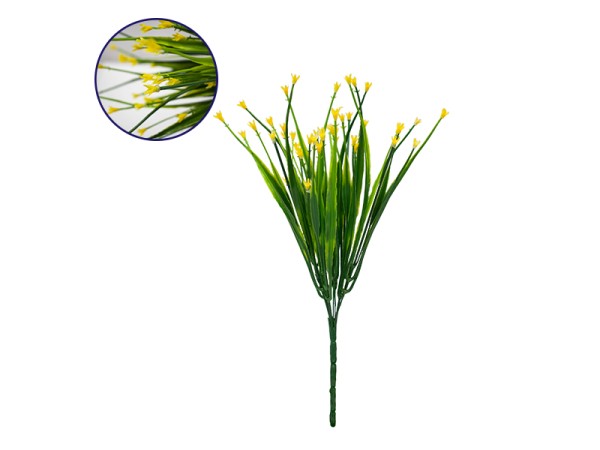 GloboStar® 09078 Τεχνητό Φυτό Διακοσμητικό Μπουκέτο Aphyllanthes Κίτρινο M17cm x Υ30cm Π17cm με 7 Κλαδάκια GloboStar® 09078 Τεχνητό Φυτό Διακοσμητικό Μπουκέτο Aphyllanthes Κίτρινο M17cm x Υ30cm Π17cm με 7 Κλαδάκια