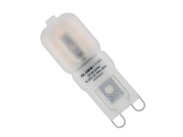 GloboStar® 115041 Λάμπα G9 LED 4W 390lm 320° AC 230V Ψυχρό Λευκό 6000K Dimmable