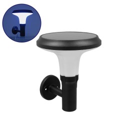 GLOBOSTAR® SOLARTIS 12129 Μοντέρνο Φωτιστικό Τοίχου - Απλίκα LED 10W 1000lm 180° με Ενσωματωμένο Φωτοβολταϊκό Panel 6V 5W & Επαναφορτιζόμενη Μπαταρία Li-ion 3.2V 6000mAh με Αισθητήρα Ημέρας-Νύχτας Αδιάβροχο IP65 Ψυχρό Λευκό 6000K - Γκρι Ανθρακί - Μ26 x Π3
