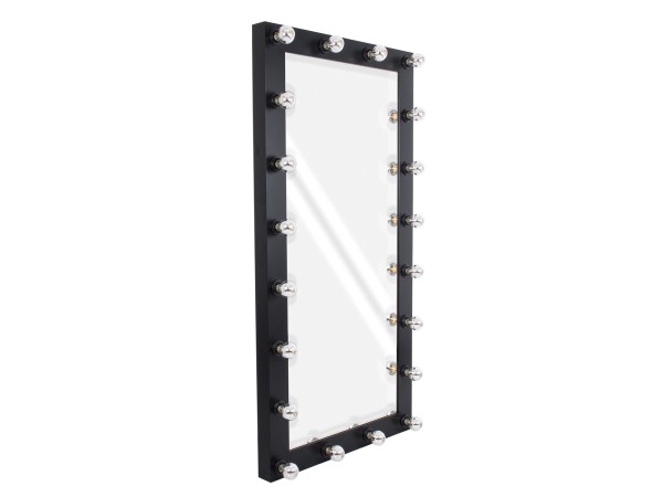 GloboStar® MAKEUP MIRROR-160x80-5 Μοντέρνος Καθρέπτης Μακιγιάζ με Πλαίσιο Φυσικού Ξύλου με Διακόπτη On/Off 20 x E27 AC220-240V - Μ80 x Π7 x Υ160cm - Μαύρος Έβενος GloboStar® MAKEUP MIRROR-160x80-5 Μοντέρνος Καθρέπτης Μακιγιάζ με Πλαίσιο Φυσικού Ξύλου με Διακόπτη On/Off 20 x E27 AC220-240V - Μ80 x Π7 x Υ160cm - Μαύρος Έβενος