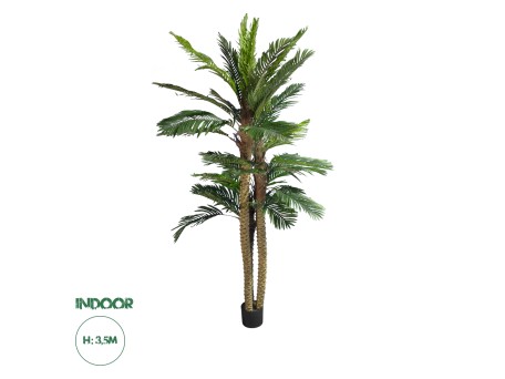 GloboStar® Artificial Garden COCONUT PALM TREE 20087 Τεχνητό Διακοσμητικό Φυτό Φοινικόδεντρο Κοκοφοίνικας Υ350cm