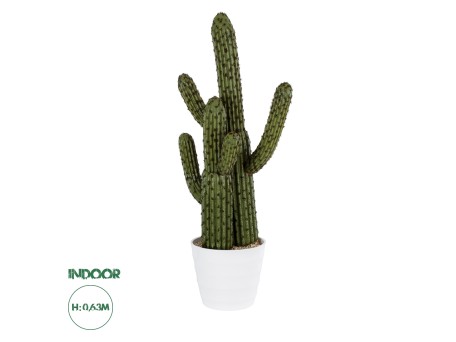 GloboStar® Artificial Garden CARNEGIEA CACTUS 20100 Τεχνητό Διακοσμητικό Φυτό Κάκτος Σαγκουάρο Υ63cm