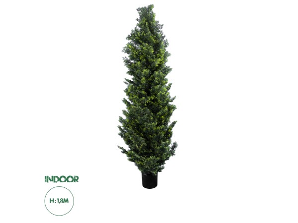 GloboStar® Artificial Garden CYPRESSUS LEYLANDII 20156 Τεχνητό Διακοσμητικό Φυτό Κυπαρίσσι Λέιλαντ Υ180cm