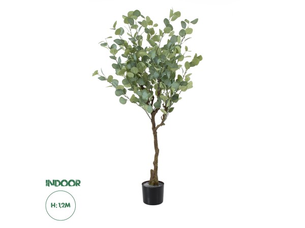 GloboStar® Artificial Garden EUCALYPTUS 20189 Τεχνητό Διακοσμητικό Φυτό Ευκάλυπτος Υ120cm