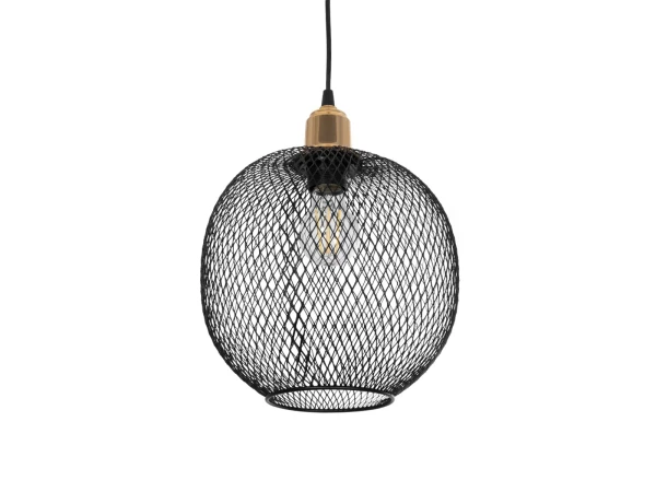 GLOBOSTAR® WIRE 201-0019 Μοντέρνο Κρεμαστό Φωτιστικό Οροφής με Ντουί 1 x E27 AC 220-240V IP20 - Μαύρο & Χρυσό - Μ25 x Π25 x Υ32cm GLOBOSTAR® WIRE 201-0019 Μοντέρνο Κρεμαστό Φωτιστικό Οροφής με Ντουί 1 x E27 AC 220-240V IP20 - Μαύρο & Χρυσό - Μ25 x Π25 x Υ32cm