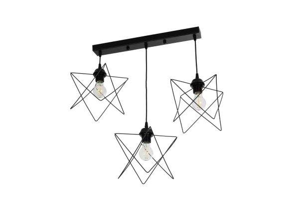 GLOBOSTAR® GLIND 201-0092 Vintage Κρεμαστό Φωτιστικό Οροφής με Ντουί 3 x E27 AC 220-240V IP20 - Μαύρο - Μ67 x Π24 x Υ55cm GLOBOSTAR® GLIND 201-0092 Vintage Κρεμαστό Φωτιστικό Οροφής με Ντουί 3 x E27 AC 220-240V IP20 - Μαύρο - Μ67 x Π24 x Υ55cm