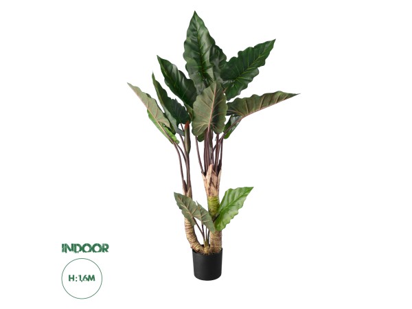 GloboStar® Artificial Garden RAINBOW TARO 20208 Τεχνητό Διακοσμητικό Φυτό Κολοκασία Υ160cm