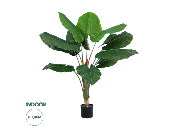 GloboStar® Artificial Garden TARO 20216 Τεχνητό Διακοσμητικό Φυτό Κολοκασία Υ140cm