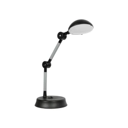GLOBOSTAR® MICHEL 202-0061 Μοντέρνο Επιτραπέζιο Φωτιστικό Γραφείου LED 6W 540lm 120° AC 220-240V IP20 Ψυχρό Λευκό 6000K - Lumileds SMD Chip - Μαύρο - Μ15 x Π15 x Υ51cm - 2 Χρόνια Εγγύηση