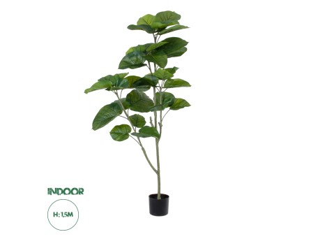 GloboStar® Artificial Garden FICUS RELIGIOSA TREE 20378 Τεχνητό Διακοσμητικό Φυτό Ιερή Συκή Υ150cm