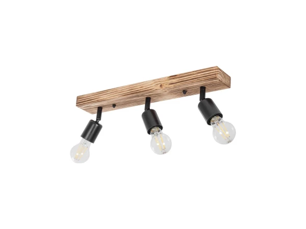 GLOBOSTAR® CUP 203-0061 Vintage Φωτιστικό Οροφής με Ντουί 3 x E27 AC 220-240V IP20 - Μαύρο & Μπέζ - Μ50 x Π8 x Υ15cm GLOBOSTAR® CUP 203-0061 Vintage Φωτιστικό Οροφής με Ντουί 3 x E27 AC 220-240V IP20 - Μαύρο & Μπέζ - Μ50 x Π8 x Υ15cm