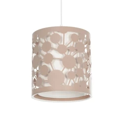 GLOBOSTAR® PETAL 203-0066 Μοντέρνο Κρεμαστό Φωτιστικό Οροφής με Ντουί 1 x E27 AC 220-240V IP20 - Ροζ - Μ23 x Π23 x Υ30cm