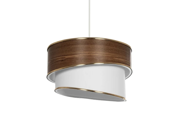 GLOBOSTAR® SONIA 203-0119 Μοντέρνο Κρεμαστό Φωτιστικό Οροφής με Ντουί 1 x E27 AC 220-240V IP20 - Καφέ & Λευκό - Μ30 x Π30 x Υ24cm GLOBOSTAR® SONIA 203-0119 Μοντέρνο Κρεμαστό Φωτιστικό Οροφής με Ντουί 1 x E27 AC 220-240V IP20 - Καφέ & Λευκό - Μ30 x Π30 x Υ24cm