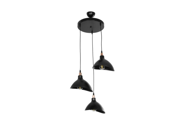 GLOBOSTAR® RIVE 203-0144 Μοντέρνο Κρεμαστό Φωτιστικό Οροφής με Ντουί 3 x E27 AC 220-240V IP20 - Μάυρο & Χάλκινο - Μ40 x Π40 x Υ65cm GLOBOSTAR® RIVE 203-0144 Μοντέρνο Κρεμαστό Φωτιστικό Οροφής με Ντουί 3 x E27 AC 220-240V IP20 - Μάυρο & Χάλκινο - Μ40 x Π40 x Υ65cm