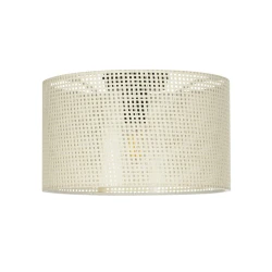 GLOBOSTAR® CILIO 203-0155 Μοντέρνο Φωτιστικό Οροφής με Ντουί 1 x E27 AC 220-240V IP20 - Λευκό - Μ38 x Π38 x Υ23cm