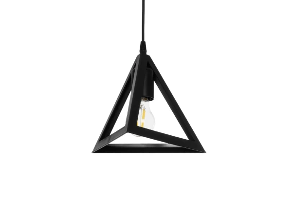 GLOBOSTAR® TRIANGLE 203-0159 Μοντέρνο Κρεμαστό Φωτιστικό Οροφής με Ντουί 1 x E27 AC 220-240V IP20 - Μάυρο - Μ24 x Π24 x Υ22cm GLOBOSTAR® TRIANGLE 203-0159 Μοντέρνο Κρεμαστό Φωτιστικό Οροφής με Ντουί 1 x E27 AC 220-240V IP20 - Μάυρο - Μ24 x Π24 x Υ22cm