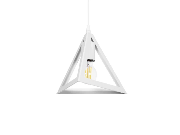 GLOBOSTAR® TRIANGLE 203-0163 Μοντέρνο Κρεμαστό Φωτιστικό Οροφής με Ντουί 1 x E27 AC 220-240V IP20 - Λευκό - Μ24 x Π24 x Υ22cm GLOBOSTAR® TRIANGLE 203-0163 Μοντέρνο Κρεμαστό Φωτιστικό Οροφής με Ντουί 1 x E27 AC 220-240V IP20 - Λευκό - Μ24 x Π24 x Υ22cm