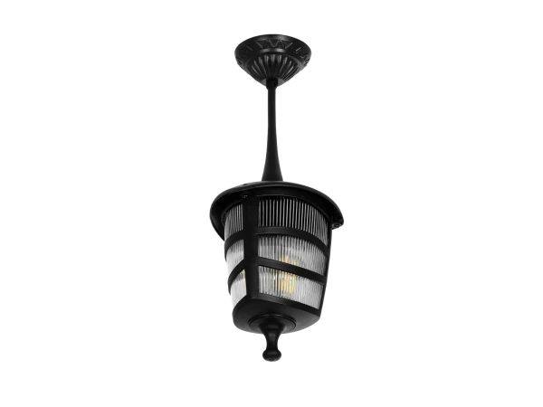 GLOBOSTAR® ZARDIN 203-0204 Vintage Φωτιστικό Οροφής με Ντουί 1 x E27 AC 220-240V IP44 - Μαύρο - Μ17 x Π17 x Υ42cm GLOBOSTAR® ZARDIN 203-0204 Vintage Φωτιστικό Οροφής με Ντουί 1 x E27 AC 220-240V IP44 - Μαύρο - Μ17 x Π17 x Υ42cm