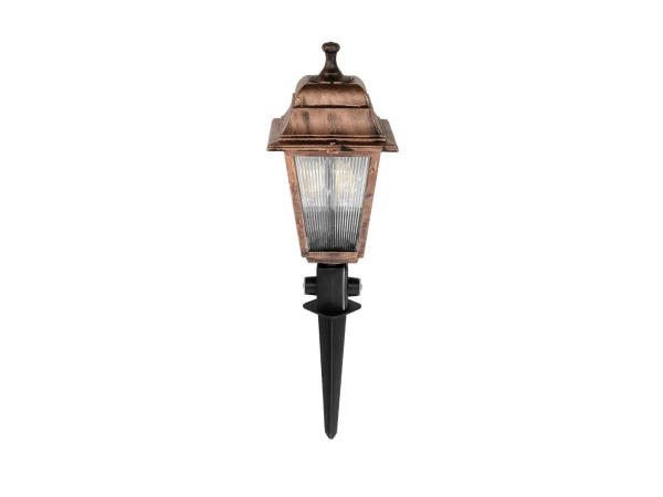 GloboStar® SOLME 203-0218 Vintage Καρφωτό Φωτιστικό Φαναράκι Μονόφωτο 1 x E27 IP44 Χάλκινο & Διάφανο Πλαστικό - Μ22 x Π22 x Υ35cm GloboStar® SOLME 203-0218 Vintage Καρφωτό Φωτιστικό Φαναράκι Μονόφωτο 1 x E27 IP44 Χάλκινο & Διάφανο Πλαστικό - Μ22 x Π22 x Υ35cm