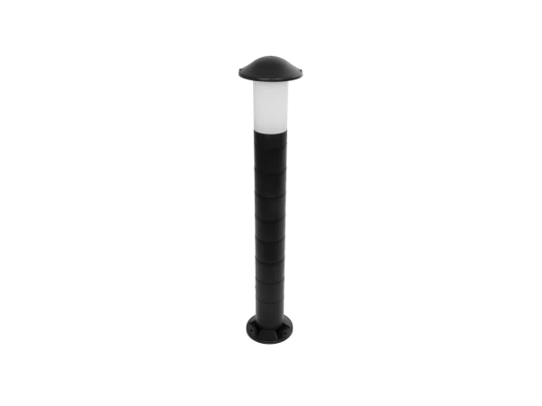 GloboStar® GARDENIO 203-0247 Μοντέρνο Επιδαπέδιο Φωτιστικό Κολωνάκι Κήπου Μονόφωτο 1 x E27 IP44 Μαύρο Πλαστικό - Μ17 x Π17 x Υ85cm