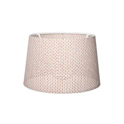 GloboStar® COVER 203-0263 Μοντέρνο Φωτιστικό Καπέλο Μπέζ Διάτρητο Ύφασμα για Ντουί E27- Μ38 x Π38 x Υ24cm