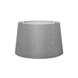GloboStar® COVER 203-0264 Μοντέρνο Φωτιστικό Καπέλο Γκρί Ύφασμα για Ντουί E27 - Μ38 x Π38 x Υ24cm