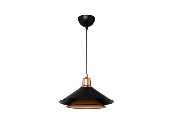 GLOBOSTAR® FERRO 203-0269 Μοντέρνο Κρεμαστό Φωτιστικό Οροφής με Ντουί 1 x E27 AC 220-240V IP20 - Μαύρο & Χάλκινο - Μ30 x Π30 x Υ19cm GLOBOSTAR® FERRO 203-0269 Μοντέρνο Κρεμαστό Φωτιστικό Οροφής με Ντουί 1 x E27 AC 220-240V IP20 - Μαύρο & Χάλκινο - Μ30 x Π30 x Υ19cm