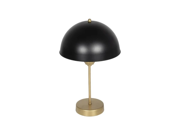 GLOBOSTAR® GAZETA 203-0305 Μοντέρνο Επιτραπέζιο Φωτιστικό Πορτατίφ με Ντουί 1 x E27 AC 220-240V IP20 - Μαύρο & Χρυσό - Μ25 x Π25 x Υ39cm
