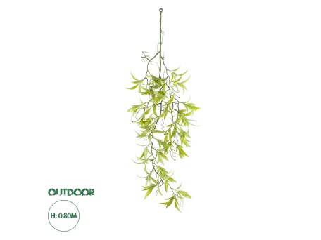 GloboStar® Artificial Garden SALIX MATSUDANA HANGING BRANCH 20414 Τεχνητό Διακοσμητικό Κρεμαστό Φυτό Ιτέα Υ80cm