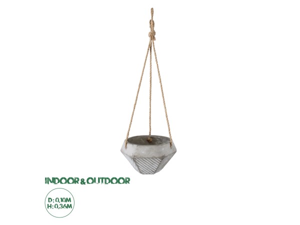 GloboStar® Artificial Garden SARAKINIKO 20490 Κρεμαστό Πήλινο Κεραμικό Κασπώ Γλάστρα - Flower Pot Γκρι Φ10cm x Υ36cm GloboStar® Artificial Garden SARAKINIKO 20490 Κρεμαστό Πήλινο Κεραμικό Κασπώ Γλάστρα - Flower Pot Γκρι Φ10cm x Υ36cm