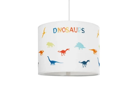 GLOBOSTAR® DINO 204-0014 Παιδικό Κρεμαστό Φωτιστικό Οροφής με Ντουί 1 x E27 AC 220-240V IP20 - Πολύχρωμο - Μ28 x Π28 x Υ24cm