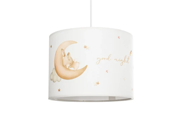 GLOBOSTAR® MOON 204-0019 Παιδικό Κρεμαστό Φωτιστικό Οροφής με Ντουί 1 x E27 AC 220-240V IP20 - Πολύχρωμο - Μ28 x Π28 x Υ24cm