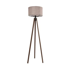 GLOBOSTAR® SAGA 204-0049 Μοντέρνο Επιδαπέδιο Φωτιστικό με Ντουί 1 x E27 AC 220-240V IP20 - Καφέ & Ροζ - Μ38 x Π38 x Υ140cm