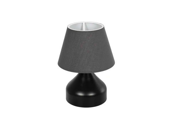 GLOBOSTAR® MICKEY 204-0059 Μοντέρνο Επιτραπέζιο Φωτιστικό Πορτατίφ με Ντουί 1 x E27 AC 220-240V IP20 - Μαύρο - Μ22 x Π22 x Υ30cm