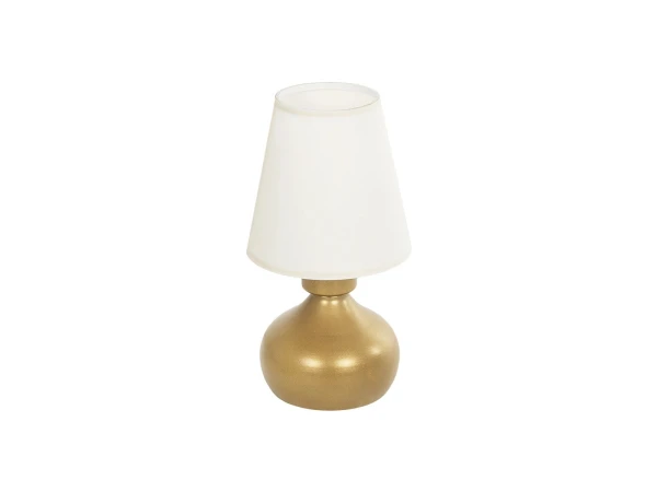 GLOBOSTAR® SWEET 204-0061 Μοντέρνο Επιτραπέζιο Φωτιστικό Πορτατίφ με Ντουί 1 x E27 AC 220-240V IP20 - Χρυσό & Μπεζ - Μ14 x Π14 x Υ25cm GLOBOSTAR® SWEET 204-0061 Μοντέρνο Επιτραπέζιο Φωτιστικό Πορτατίφ με Ντουί 1 x E27 AC 220-240V IP20 - Χρυσό & Μπεζ - Μ14 x Π14 x Υ25cm