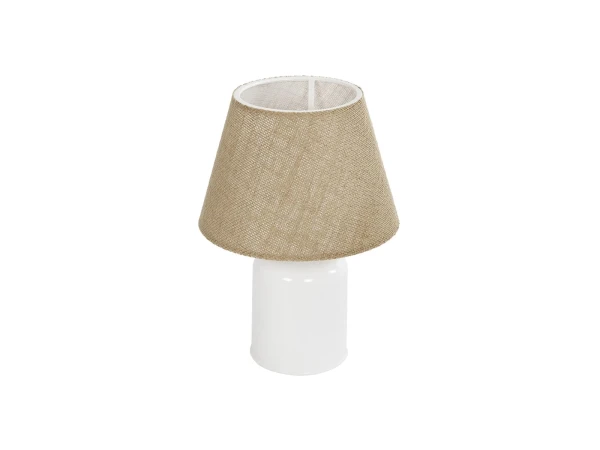 GLOBOSTAR® CIA 204-0082 Μοντέρνο Επιτραπέζιο Φωτιστικό Πορτατίφ με Ντουί 1 x E27 AC 220-240V IP20 - Λευκό & Μπεζ - Μ23 x Π23 x Υ31,5cm GLOBOSTAR® CIA 204-0082 Μοντέρνο Επιτραπέζιο Φωτιστικό Πορτατίφ με Ντουί 1 x E27 AC 220-240V IP20 - Λευκό & Μπεζ - Μ23 x Π23 x Υ31,5cm