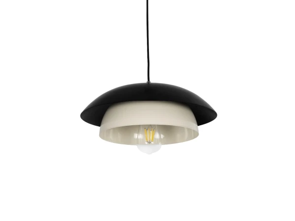 GLOBOSTAR® AURA 204-0117 Μοντέρνο Κρεμαστό Φωτιστικό Οροφής με Ντουί 1 x E27 AC 220-240V IP20 - Μαύρο & Λευκό - Μ37 x Π37 x Υ14,5cm GLOBOSTAR® AURA 204-0117 Μοντέρνο Κρεμαστό Φωτιστικό Οροφής με Ντουί 1 x E27 AC 220-240V IP20 - Μαύρο & Λευκό - Μ37 x Π37 x Υ14,5cm