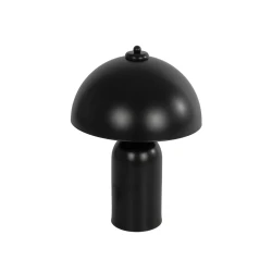 GLOBOSTAR® GASCO 204-0146 Μοντέρνο Επιτραπέζιο Φωτιστικό Πορτατίφ με Ντουί 1 x E27 AC 220-240V IP20 - Μαύρο - Μ26 x Π26 x Υ35cm