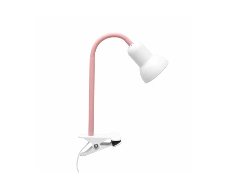 GLOBOSTAR® TAVOLO 204-0154 Παιδικό Επιτραπέζιο Φωτιστικό Πορτατίφ με Ντουί 1 x E14 AC 220-240V IP20 - Ροζ & Λευκό - Μ11 x Π9 x Υ35cm