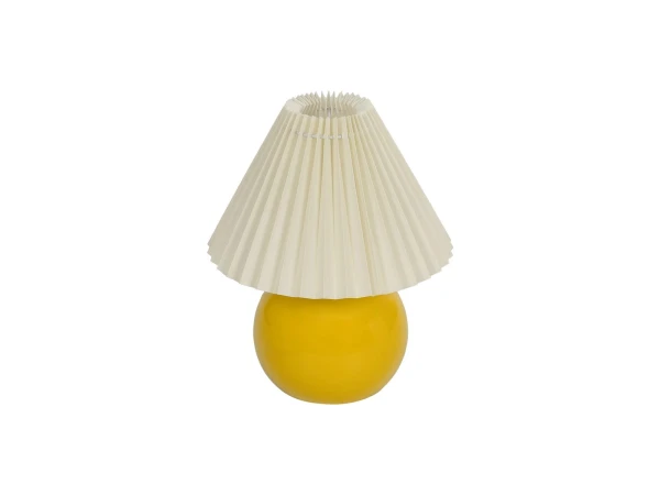 GLOBOSTAR® LISBON 204-0155 Μοντέρνο Επιτραπέζιο Φωτιστικό Πορτατίφ με Ντουί 1 x E27 AC 220-240V IP20 - Κίτρινο & Μπεζ - Μ24 x Π24 x Υ28cm GLOBOSTAR® LISBON 204-0155 Μοντέρνο Επιτραπέζιο Φωτιστικό Πορτατίφ με Ντουί 1 x E27 AC 220-240V IP20 - Κίτρινο & Μπεζ - Μ24 x Π24 x Υ28cm