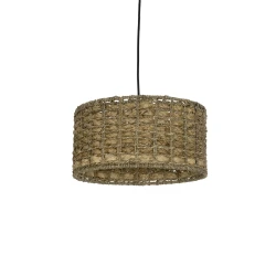 GLOBOSTAR® POMEGRANDE 204-0157 Boho Κρεμαστό Φωτιστικό Οροφής με Ντουί 1 x E27 AC 220-240V IP20 - Μπεζ - Μ31 x Π31 x Υ18cm